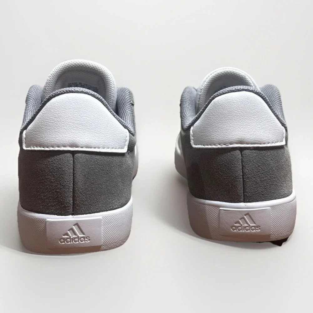 Adidas VL Court 3.0 Shoes  Kids Size 2-Grey Cloud White‎  Sneakers